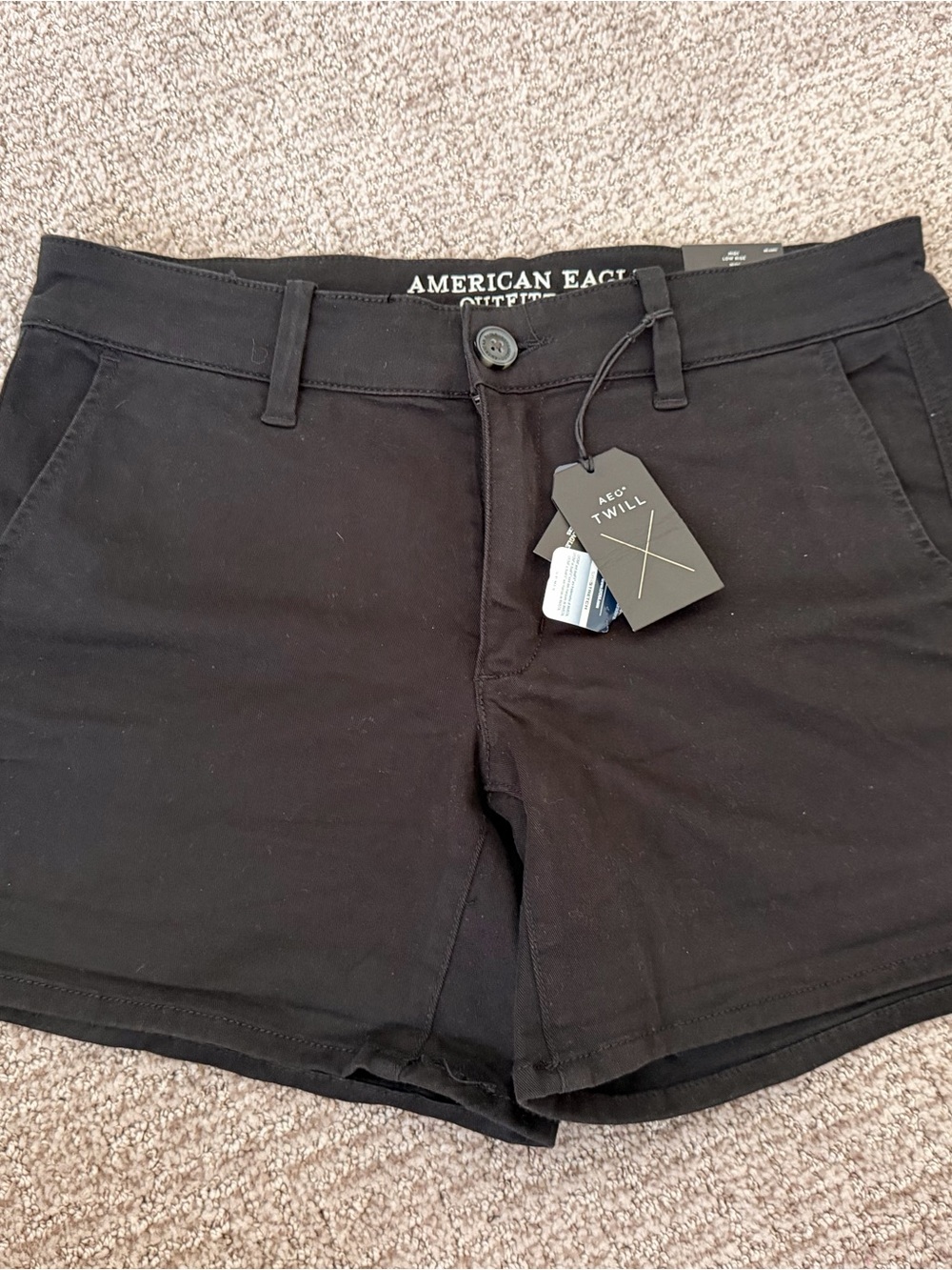 American Eagle Outfitters Black Women's Twill Shorts
